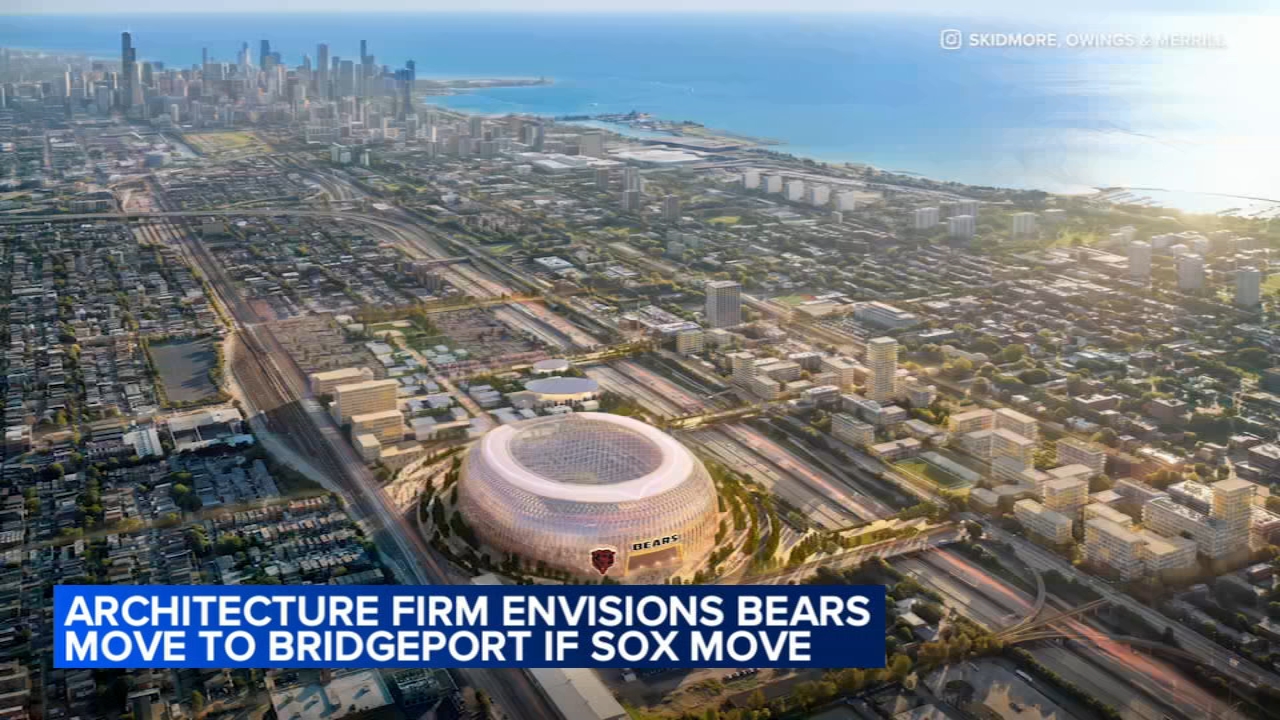 Chicago architecture firm proposes renderings of new Bears stadium near current White Sox location
       — ABC7 Chicago (WLS-TV)